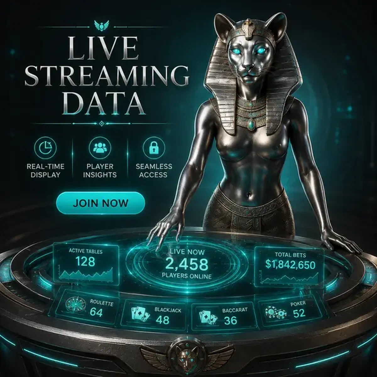 Live-Streaming-Konsole bei Streaming-Infrastruktur und Echtzeit-Tischdaten Live-Casino